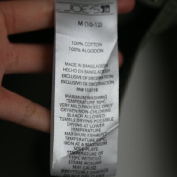 Joe's Jeans Utility Boys Shirt Collared Army Green Size Medium (10-12) - Picture 7 of 8